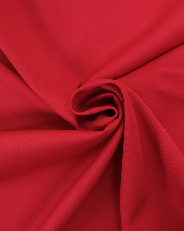 Sergé Twill Polyviscose rouge